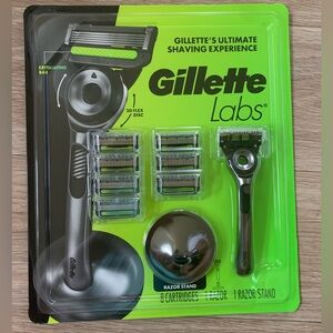 Gillette Labs Men Razor set - 1 razor with 8 cartridges and 1 stand - New